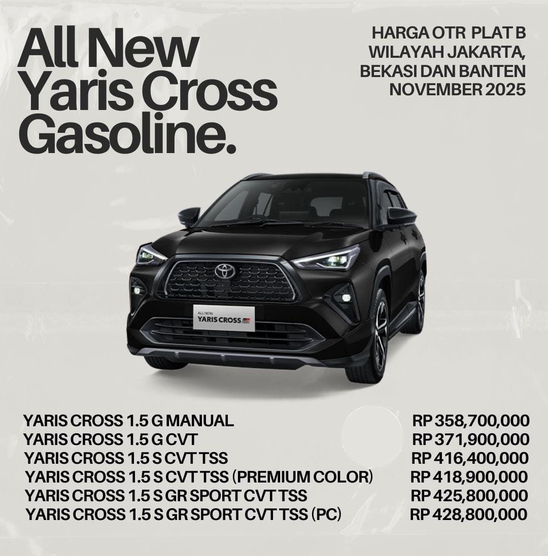 harga-all-new-yaris-cross-gasoline-2025